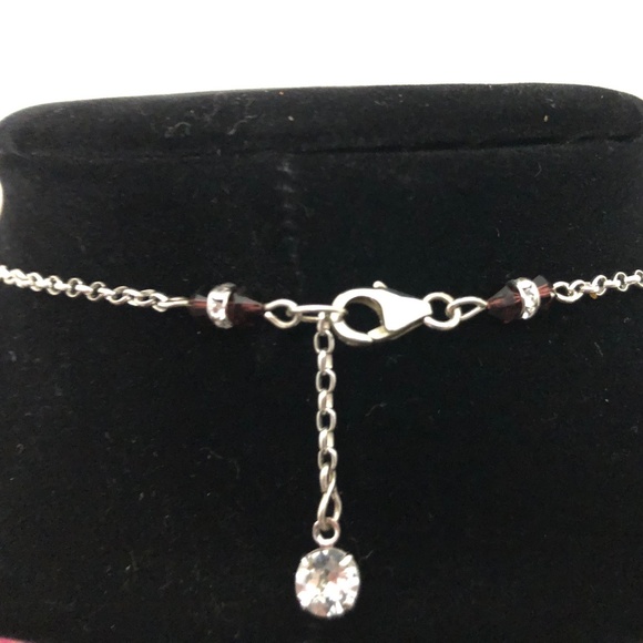 SS Swarovski Crystal Lariat, Owl Pendant Choker - Picture 3 of 4